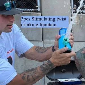 3-Piece Revolver Drinking Game Set, Stimulating Twist Drinking Fountain, Fun Beer Game for Parties, Interactive Alcohol Game, Drinking Game Kit