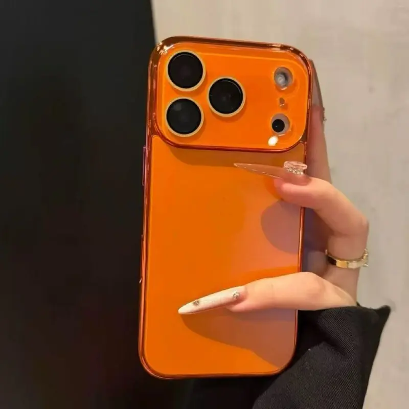 Electroplated Crystal Phone Case Boasting Reinforced Camera Protection And A Rich Palette Of Trendy Colors Blending Reliable Shock Resistance With Versatile Style Options For Apple 17 16 15 14 13