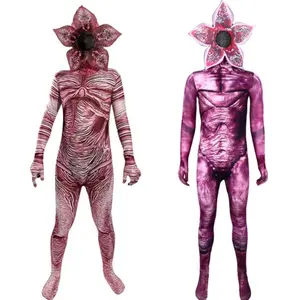 Stranger Things Venus Flytrap Costume - Kids/Adults Monster Carnivorous Flower Onesie Bodysuit, Stretchy Durable Fabric with 3D Lifelike Petal Details, Spooky Cosplay Outfit for Halloween Parties, Cosplay Conventions & Themed Gatherings