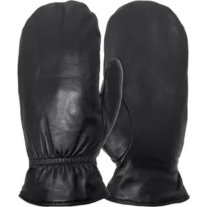 Women's Leather Mittens Sheepskin Thinsulate Finger Lined Winter Driving & Ski Glittens