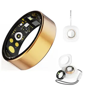 SUPERPOLAR STAR Smart Ring Heart Rate Blood Pressure & Oxygen Monitoring Fitness & Sleep Tracker Waterproof 5-7 Day Battery Life No APP Subscription Required - Wearable Devices Workout Wristwatch