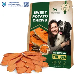 Sweet Potato Dog Treats Chips - All Natural Pet Snack Chews Training