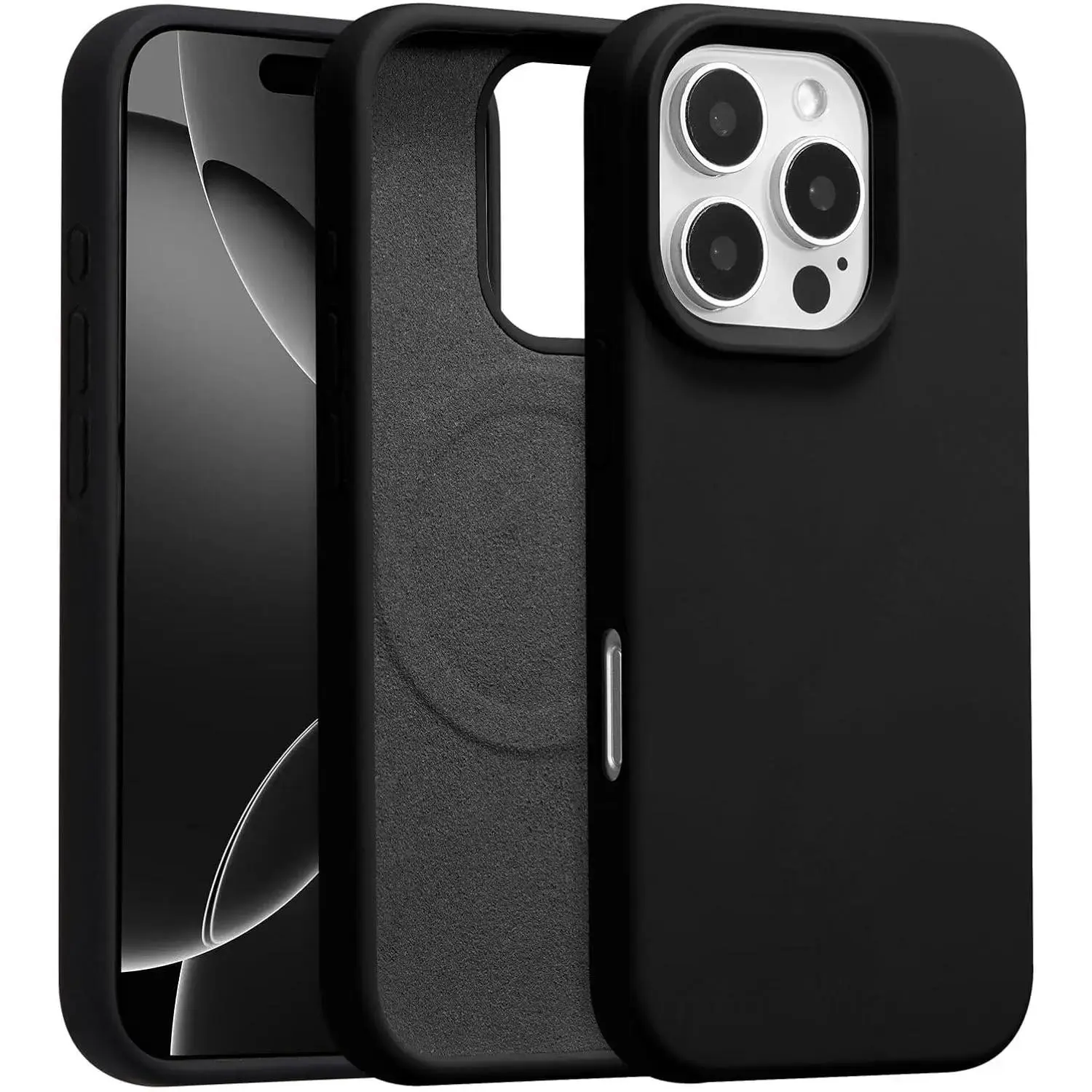 Magnetic Phone Case for iPhone 17 16 15 14 13 12 Pro Max Case, Premium Liquid Silicone Case,[Compatible with Magsafe][Soft Anti-Scratch Microfiber Lining],Slim Thin Shockproof Phone Cases,  Military Grade Drop Protective Cover for iPhone 17 Pro Max