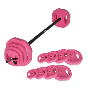 RitFit Adjustable Barbell Weight Set for Strength Training and Weightlifting at Home and Gym fitness exercise dumbbells weights fit woman