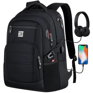 UKEIN Laptop Backpack with USB Charging Port Water Resistant Backpacks for Adults Work Business Laptop Backpack for Men