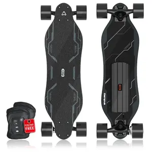 MEEPO Campus Electric Skateboard with Remote，4 Speed Controler,Durable Maple Deck, 15.5 MPH Top Speed, 10KM Range for  Beginners