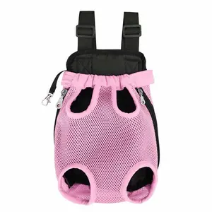 Dog Carrier Pink Legs Out Front Pet Carrier Backpack Comfortable Puppy Bag with Shoulder Strap and Sling for Travel Hiking Camping Outdoor Animal Carrier