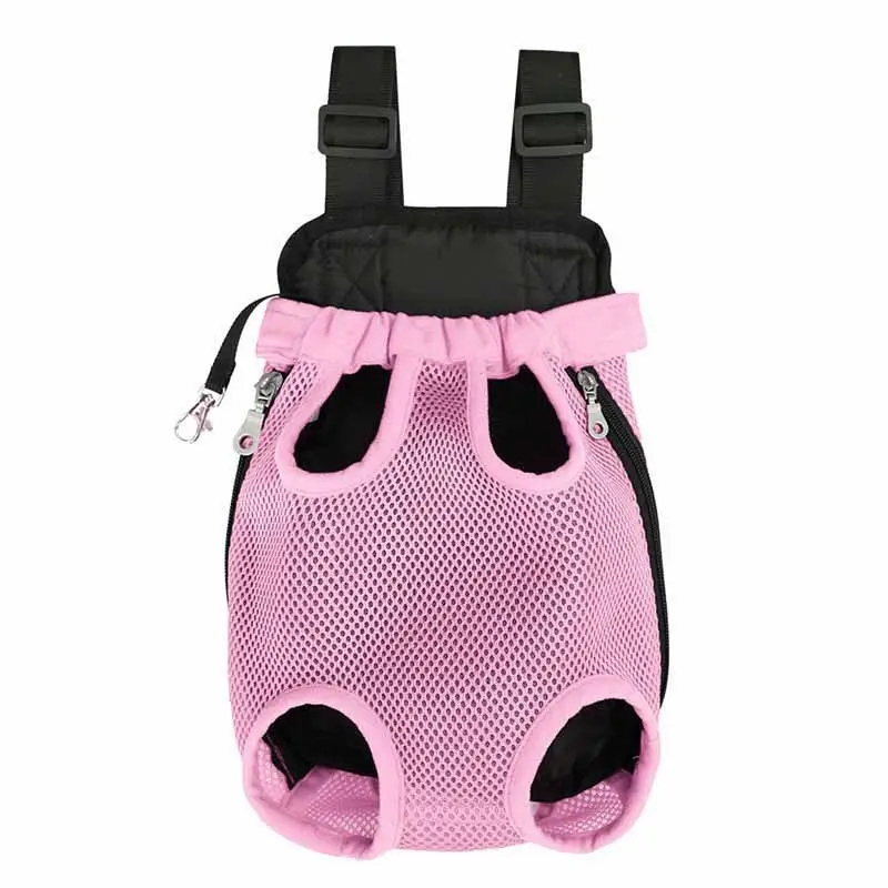 Dog Carrier Pink Legs Out Front Pet Carrier Backpack Comfortable Puppy Bag with Shoulder Strap and Sling for Travel Hiking Camping Outdoor Animal Carrier