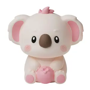 Koala Silicone Night Light for Kids, 14 RGB Color Changing Dimmable Touch Lamp, Rechargeable Portable Lamp with Smart Timer, Cute Animal Decor & Gift for Baby Toddler Girls Boys