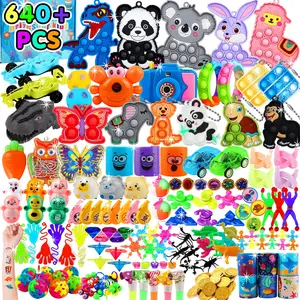 640 PCS Prize Treasure Box Toys for Classroom, Party Favors for Kids, Fidget Toys Bulk birthday gift