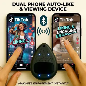 Wireless Auto Clicker for All Phones, Bluetooth Phone Screen Tapper with Rechargeable Battery for Hands Free, Silent & Adjustable Speed Finger Clicker for Tiktok Live Likes, Mobile Gaming, Daily Repeat Tasks