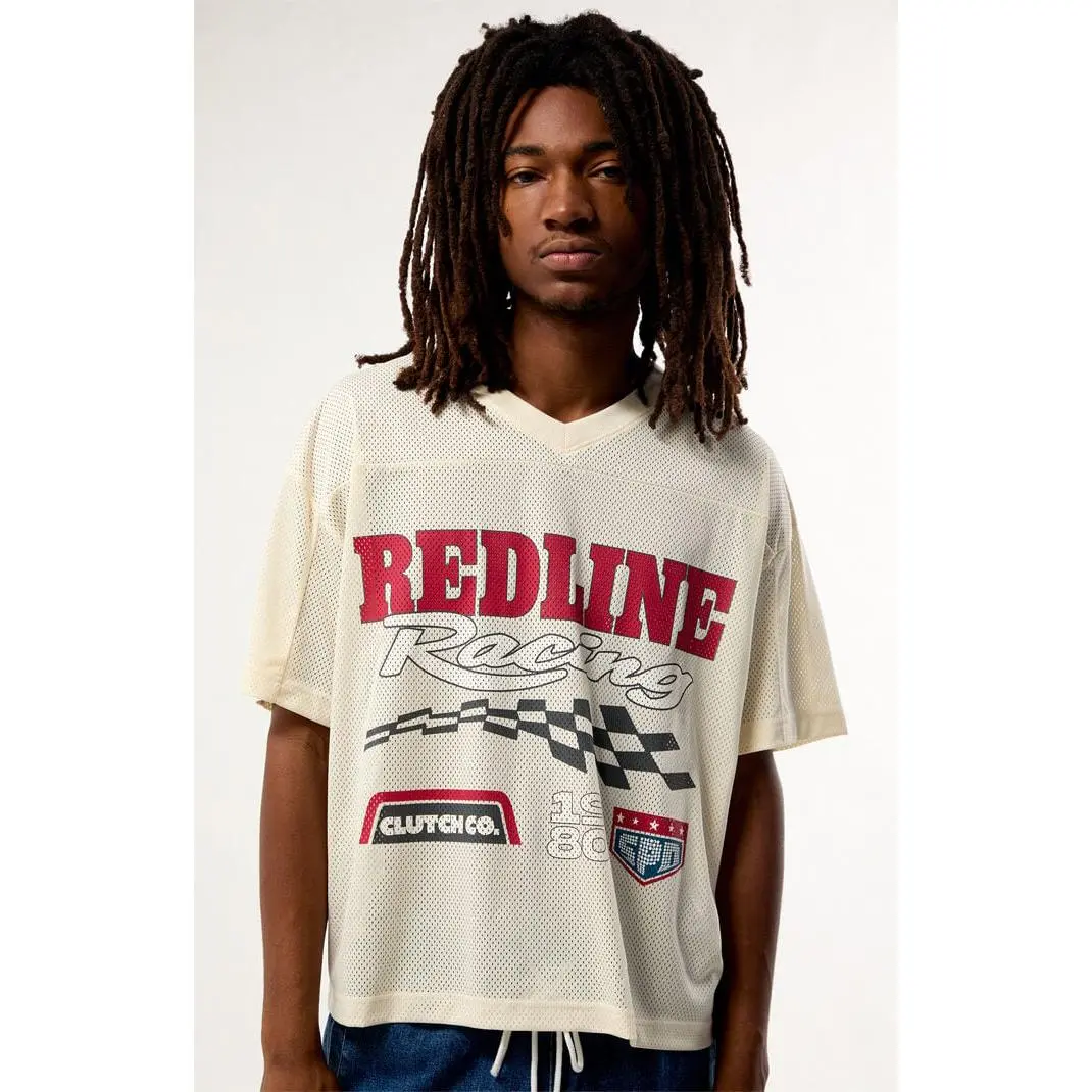 Pacsun Men's Redline Racing Mesh Short Sleeve Jersey
