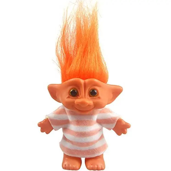 YINTLILOCN 7.5 in 90s Vintage Lucky Troll Doll, Colorful Hair Eco-Safe Collectible Figure, Decorative Retro Desk Decor, Party Favor Gift