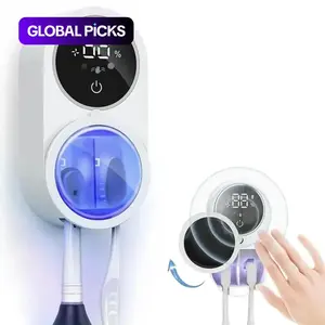 Smart Toothbrush Holder, USB Charging Toothbrush Disinfector Box, UV Toothbrush Sanitizer, Automatic Induction Toothbrush Stand, Toothbrush Storage, Bathroom Accessory #GLOBAL PICKS