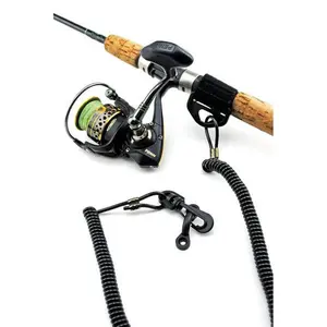 YakGear 8796880 Rubber Rod Leash - Black