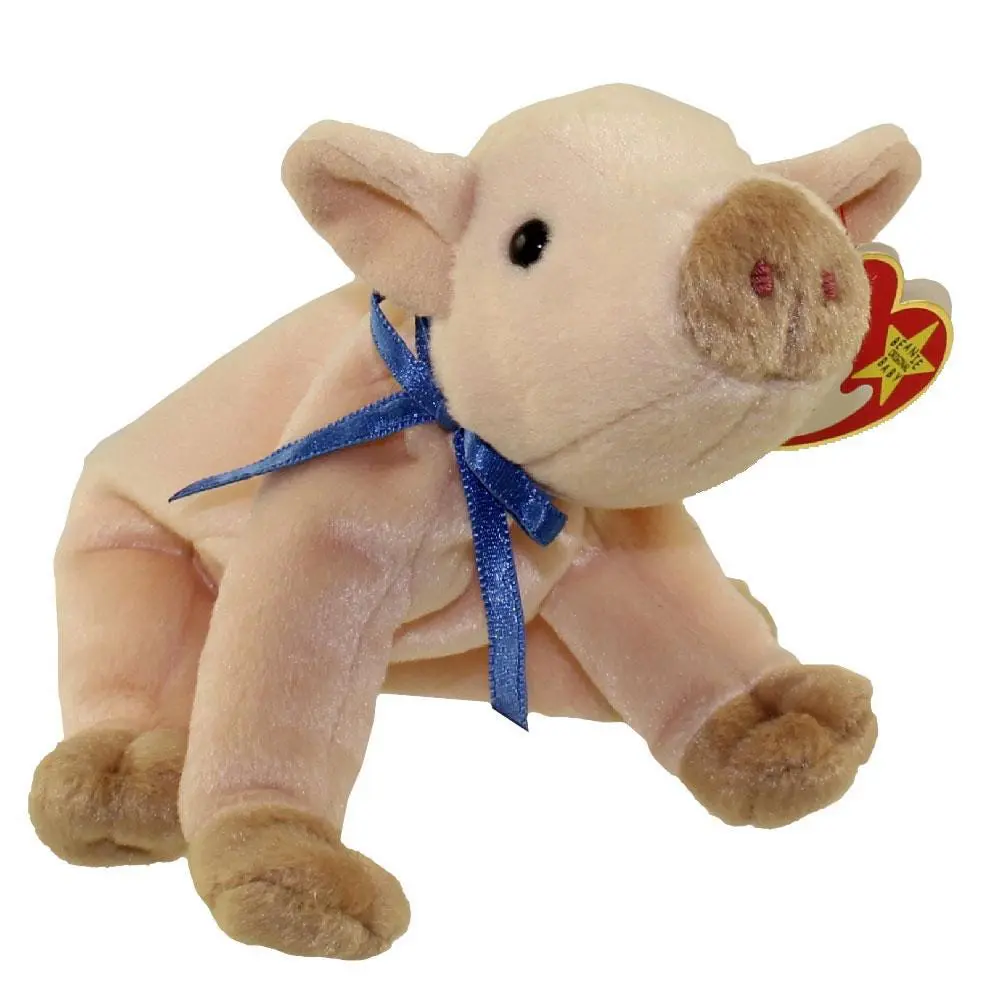 TY Beanie Baby - KNUCKLES the Pig (5 inch) (1999) MWMTs