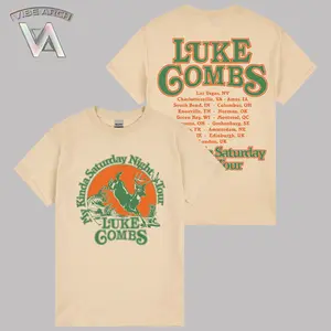 Luke Country Music - My Kinda Saturday Night Tour 2026 Shirt, Country Music Graphic Tee, Concert T-Shirt, High-Quality Shirt Unisex Heavy Cotton Shirt, Music Fan Merch Gift