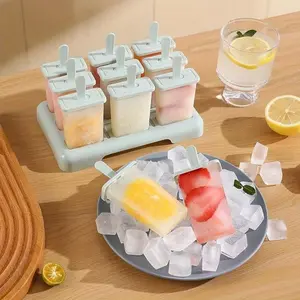 Creative Ice Pop Mold Set, Silicone Ice Cream Mold, Freezer Ice Cube Tray, Safe Jelly Mold, Kitchen Essentials, Home Use