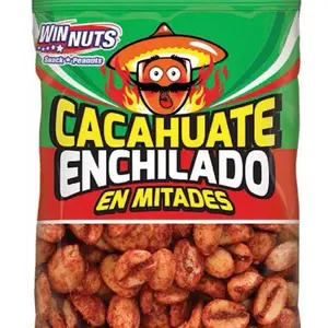 4-Pack Winnuts Cacahuate enchilado en mitades  Snack spicy peanuts 150g botanas Protein dried nut Flavor Nutrition Crunchy Healthy