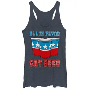 Women's Lost Gods All in Favor Say Beer Racerback Tank Top