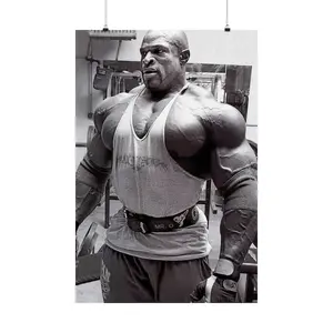 Ronnie Coleman Rare Vintage Behind the Scenes Jacked af Poster
