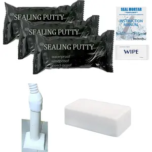 3PCS White Waterproof Plumbers |   Moldable Duct Seal for Leak Repair, Wall Crack & Pipe Sealing |   Indoor & Fast-Drying,, Long-Lasting Sealant for AC Holes, Drains & Wiring Gaps
