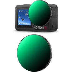 K&F CONCEPT Push-in Fit Variable ND32-512 Filter, Multicoated HD Glass Neutral Density Filter, Camera Accessories for DJI Osmo Action 5 Pro/4/3 Light Reduction Action Cam Photography Equipment