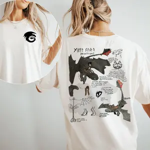 Retro HTTYD ToothIess Night Fury Dragon Unisex T-shirt Sweatshirt Hoodie