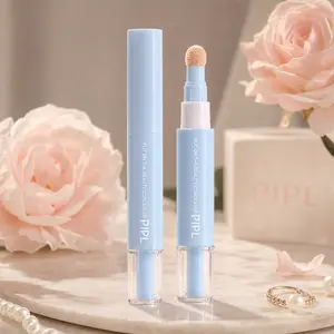 PIPL Sponge Tip Concealer Pen - 24HR Long-Lasting High Coverage Liquid Concealer, Buildable Moisturizing Formula, Skin Brightening, Non-Cakey Matte Finish, for All Skin Types, Foundation Compatible, 3 Shades Available