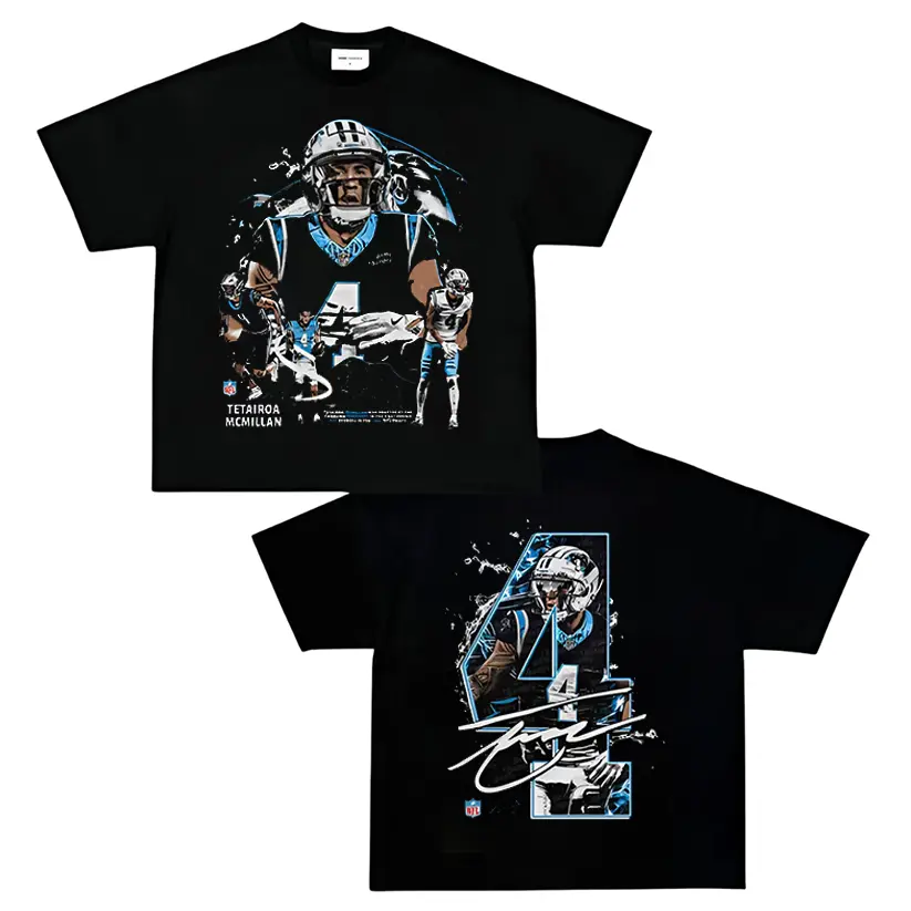 TETAIROA MCMILLAN - PANTHERS  Graphic Tee, Unisex Sports Streetwear for Men & Women, Football Streetwear Shirt