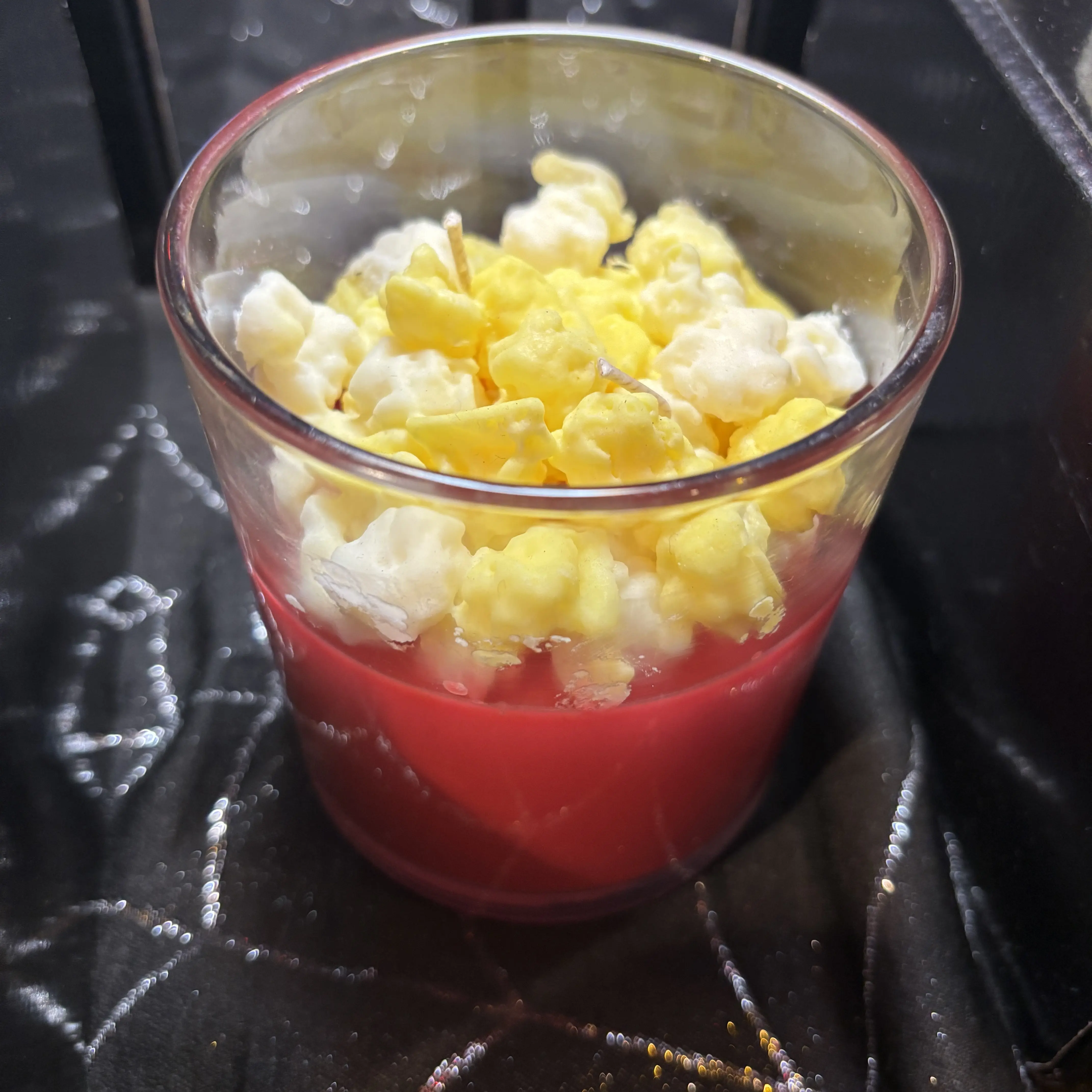 Hand-Poured Small-Batch Soy-Coconut Candle; 10oz, Buttery Popcorn
