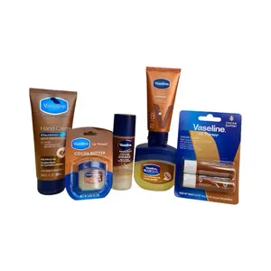 Vaseline Cocoa Butter Pack - Lip Therapy .25 Jelly & 4.8g Each Stick, Hand Cream 100mL, Lotion 60mL, Healing Jelly 1.4 Oz & 100mL Jelly Skincare