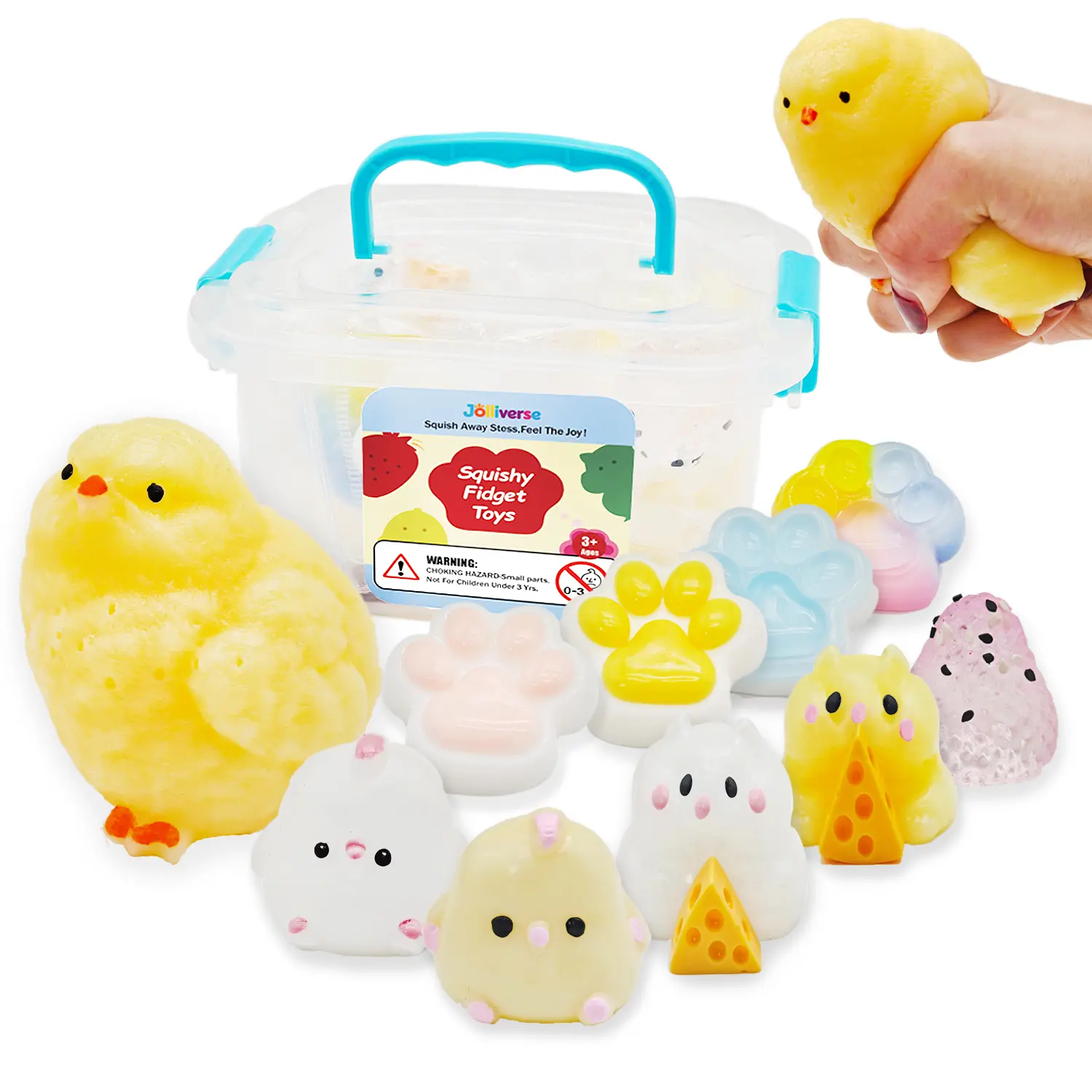 10Pcs Kawaii Unisex Taba Squishy Toys Kit - Safe Material, Collectible, With Toy Box & Cute Stickers, Stress Relief Fidget Party Favor Packs For Kids, Birthday Gifts