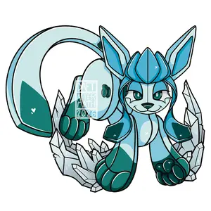 Pool Toy Glaceon Regular or Shiny Vinyl Sticker