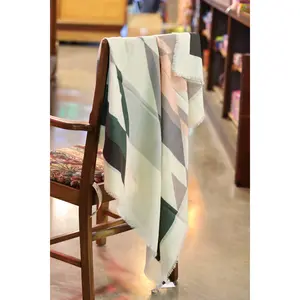 Pendleton Oversized Featherweight Wool Scarf in Wyeth Trail Sand