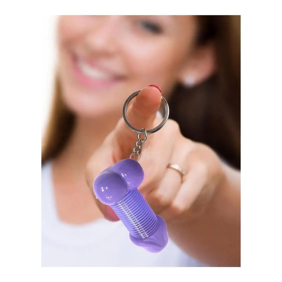 Super Fun Penis Slinky Keychain