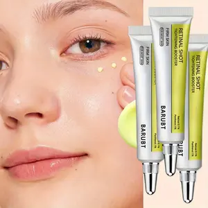 3pcs Retinol Firming Eye Cream, Contains Niacinamide, Retinol, Glycerin, Vitamin E, Deeply Brightens And Moisturizes, Evens Skin Tone, Improves Dullness, Making Eye Area Look Elastic And Plump - Fresh Cream Suitable for Night Skincare/Makeu