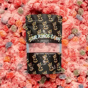 Sour Kings Candy - Cotton Candy Sour Gusher Bursts - Viral Sour Candy Snack