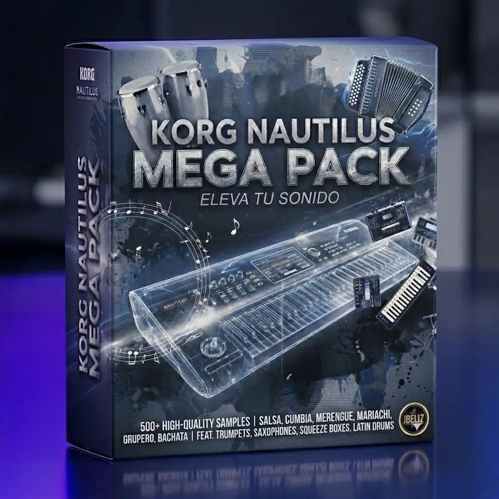 Korg Nautilus Mega Sample Pack USB Flash Drive - Premium Quality Real Instrument Samples for Salsa, Merengue, Roland Legend Compatible Data Storage Device with Accordion, Tuba Sounds, Mega Pack