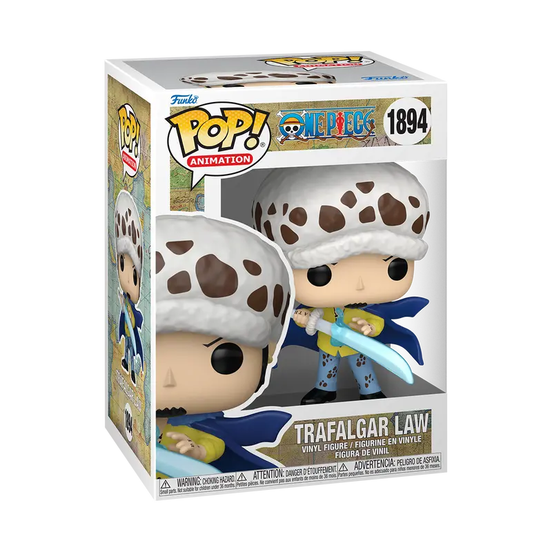 Funko POP Animation: One Piece - Law w/ vRare Protector Included