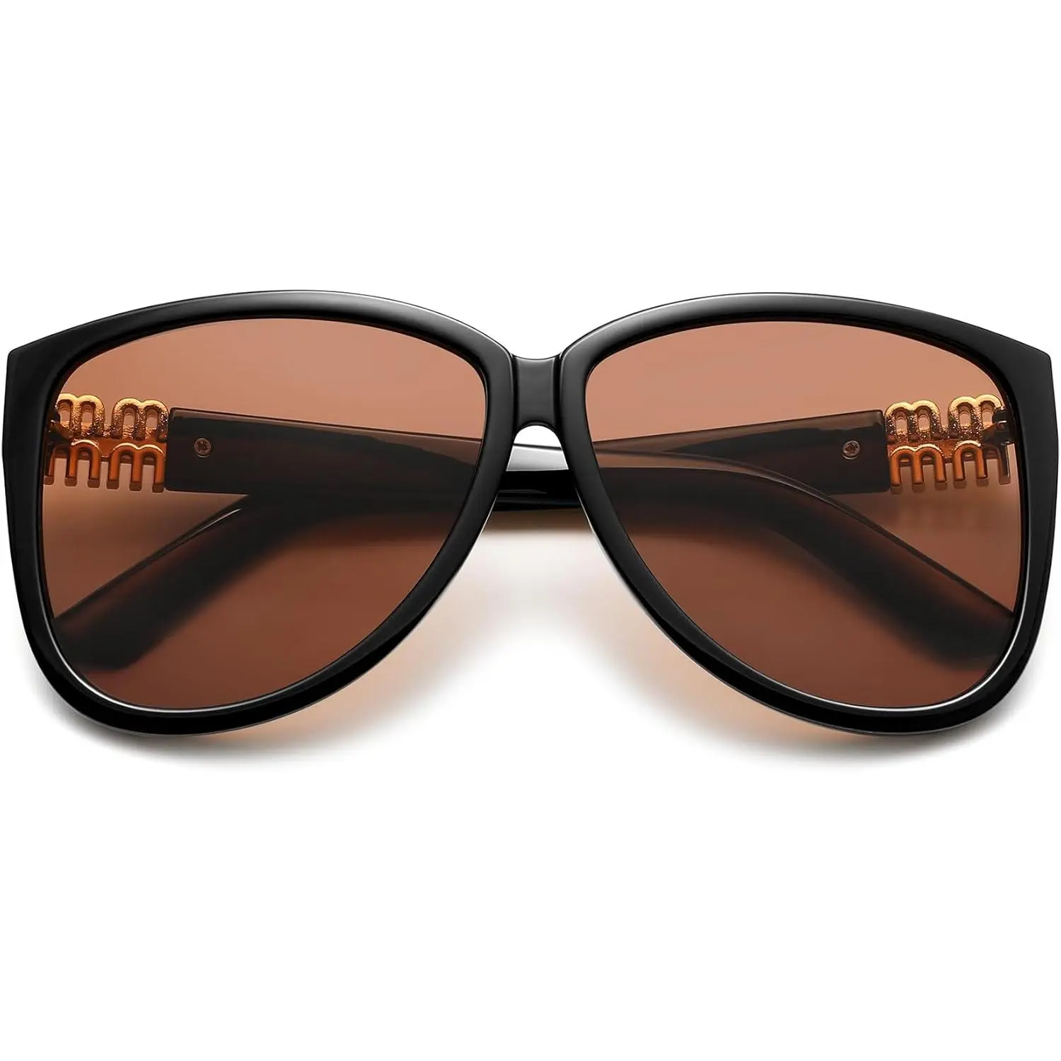 FOZONO Women's Vintage Butterfly Sunglasses with Over-Sized PC Frame, UV400 Protection Lens, Anti-UV Glasses for Casual Wear, Female Fashion Eyewear, Colored Plastic Sunglasses