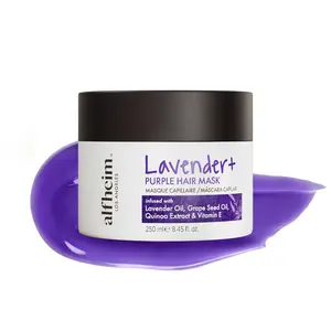 Lavender Hair Mask Repairs Dry Damaged Hair Hydrates Smooths Restores Shine Vitamin E Ideal for Bleached Color-Treated Hair