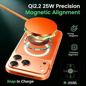 25w Qi2.2 3-In-1 Magnetic Wireless Charger, Qi Fast Charging Station, Charges for Cellphone, Earphones, Watch, Efficient and Convenient