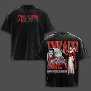 Thragg Viltrumite War Comic Double Printed Oversize Lightweight Acid Washed Shirt Tee, Vintage Oversized Streetwear Heavy Cotton Graphic Tee T-Shirt, Gift For Fans Merch