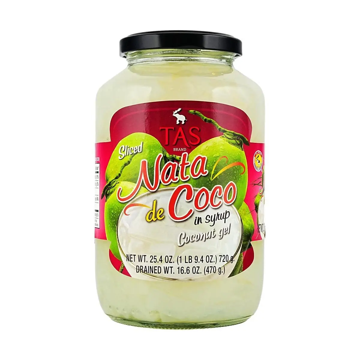 TASCO Thai Coconut Jelly in Syrup 25.4 oz - Delicious Coconut Slices