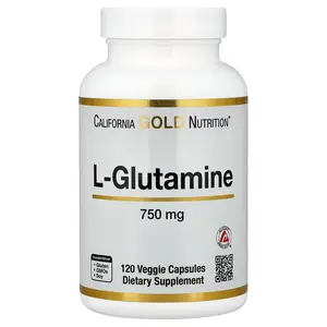 California Gold Nutrition L-Glutamine, 750 mg, 120 Veggie Capsules