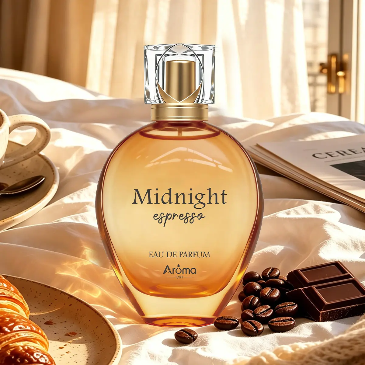 Midnight Espresso Eau de Parfum 100ml | Black Coffee, Sandalwood, Chocolate, Vanilla Long-Lasting Fragrance for Daily Use, Party, Gift for Women