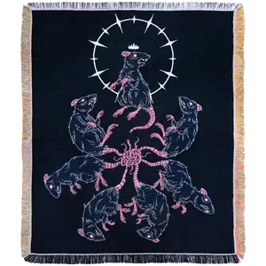 Rat King - Dark Folklore Woven Blanket