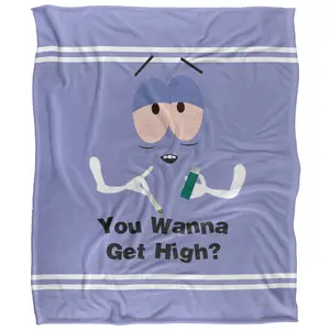 South Park Towelie Wanna Get High Silky Touch Ultra Soft Blanket 50" x 60" Holiday Gift