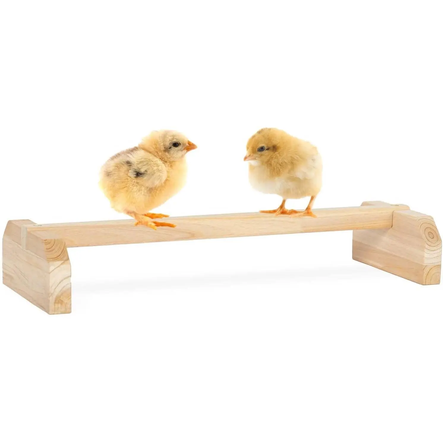 Chick Roosting Bar  Rotation Design, Solid Wooden Thicken Rooster Perch for Coop and Brooder for Birds,  Chicks